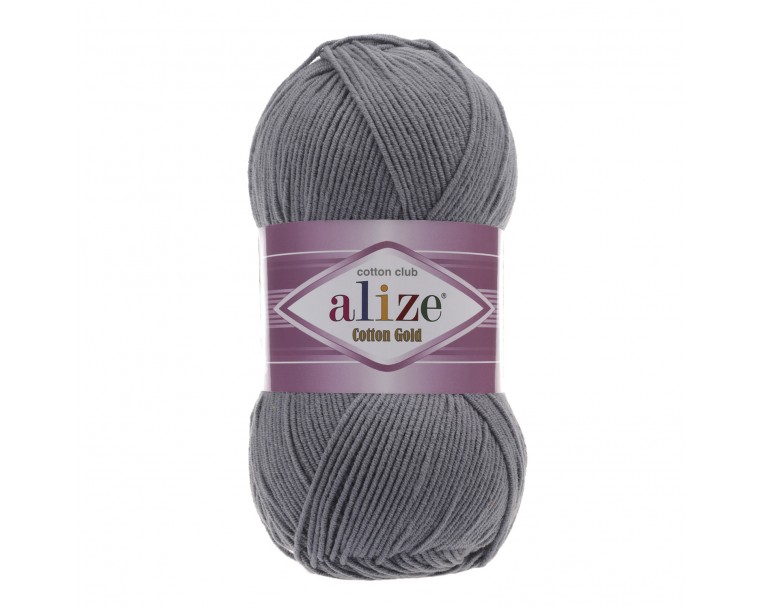 ALIZE Cotton Gold 87 - вугільний сірий 